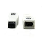 FireWire 400 to 800 Adapter by XO&reg; - 6 pin (female) port to 9 pin (male) FW 800 Connector ** Ultra Compact ** - Whiteby XO�