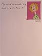 "My Mind is Wandering and I Can't Find It" Magnetic Note Pad