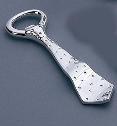 SILVER TIE BOTTLE OPENER