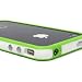 White and Green Premium Bumper Case for Apple iPhone 4 - AT&T