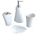 31OaqHnS%2B0L. SL75  Splash Home River 4 Piece Bath Accessories, White