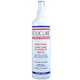 FOLICURE Hair Spray for Fuller, Thicker Hair Strengthens Fine or Thinning Hair Adds Body & Fullness, Adds Shine, No Build Up & Contains UV Sunscreen 12oz/354ml
