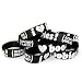 Keep-A-Breast 1 Inch I Love Boobies Bracelet Black/White