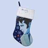 Kurt Adler 19-Inch Musical Elvis Stocking with 10 lights. Plays the tune Blue Christmas