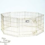 Mid-West Metal Gold Exercise Pen 24x30 8 Panel