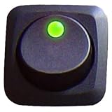 Keep It Clean SW16G Green 25 Amp 12V Square Framed LED Rocker Switch by Keep It Clean