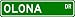 OLONA Street Sign ~ Personalized Family Lastname Sign ~ Gameroom, Basement, Garage Sign Novelty** METAL ALUMINUM