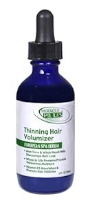 Miracle Plus Thinning Hair Volumizer European Spa Serum for Men and Women - With Aloe Vera and Witch Hazel. 2 FL oz