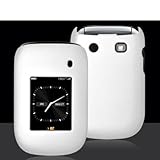 White Rubberized Snap-On Hard Skin Case Cover for Blackberry Style 9670 Pho ....