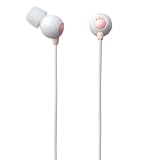 Elecom Pearl Canal Type Stereo Headphones (White and Pink)