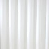Plain Textile Shower Curtain with White Rings