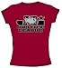 Search : Justice League JL LOGO Juniors Size Fitted Girly Cardinal Red T-shirt Tee Shirt