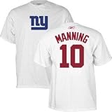 New York Giants Eli Manning White Reebok Special Edition Name and Number T-Shirt