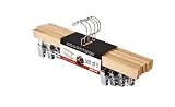 Womens Skirt Hanger Set of 5 Wooden Hangers