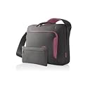 Belkin Neoprene Messenger Bag for Notebooks up to 17-Inch Soft Grey/Flamingo Pink