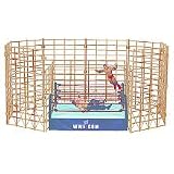 WWE Wrestling Ring Punjabi Prison Match Playset with Batista and The Great KhaliIMAGE