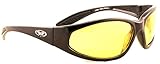 Unbreakable/Shatterproof Yellow Tinted Anti-Fog UV400 Ski Glasses and Free Pouch