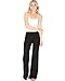Lyss Loo Women's Fold-Over Palazzo Lounge Flare Pants