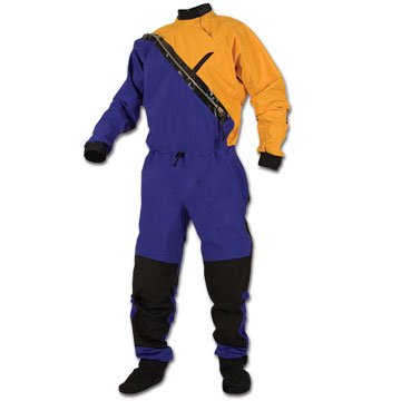 Kokatat Women's Gore-Tex Front Entry Kayak Drysuit-Yellow/Blue-L