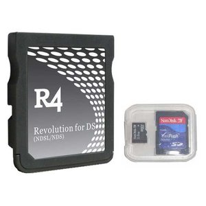 【新型 R4 DS】 英語版 + Sandisk microSD 2GB 日本語化設定済CD-ROM , 簡単操作ガイドも付属しているので初心者でも安心です!