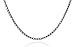 Spire Arts Italian Sterling Silver Box Chain Necklace, 1.2 mm in Width