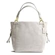 Coach Limited Edition Peyton Embossed Exotics Croc Print Leather Business Shopper Bag Purse Ivory