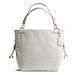 Coach Limited Edition Peyton Embossed Exotics Croc Print Leather Business Shopper Bag Purse Ivory