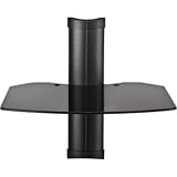 OmniMount Tria 1 B - 1 Shelf Wall Furniture (Black/Dark Glass)