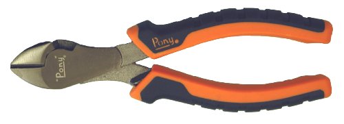 Pony 10-408 7.5-Inch Diagonal Cutting Pliers Fully Polished Cushion Grips