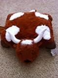 LONGHORN CATTLE PILLOW PET LARGE 18" INCH "PLUSH & PLUSH" BRAND,TEXAS LONGHORNS