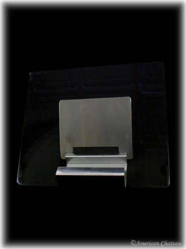 Stainless Steel Glass Cookbook Recipe Book Stand Holder