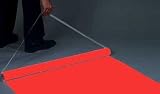 Red Plastic Aisle Carpet Runner 100-foot Roll