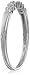 Amazon Collection 14k White Gold Channel-Set Diamond Hoop Earrings