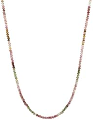 Rondelle with 14k Gold Spring Ring Clasp Necklace, 16"