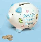 Baby's First Piggy Bank-Blue (Small)