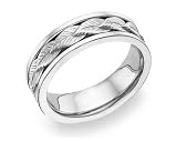 Vineyard Collection Wedding Band, 14K White Gold