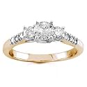 1 1/4 Carat Three-Stone Diamond 18k Yellow Gold Platinum Engagement Ring
