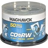 12x Rewritable CD-RW Spindle - 50 Disc Spindle