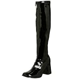 Pleaser Women's Gogo-300,Black Patent,8 M