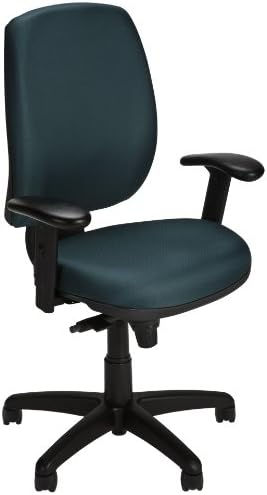 Via Seating Riva Act2 Series Mid-Back Ergonomic Task Chair, Green Fabric