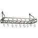 Kitchen & Housewares : Bookshelf Pot Rack, wall mounted pot rack, Pewter (Antique Pewter) (11.5