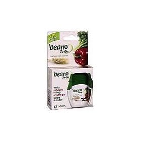 Beano Food Enzyme To Go Tabs, 12 ct