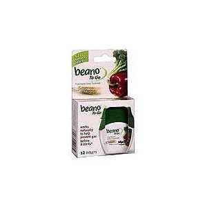 Beano To Go Food Enzyme Dietary Supplement 12 Tablets by Beano