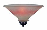 Lite Source LS-16951 Hogan Wall Sconce Lite, Patina Bronze with Frost Glass Shade