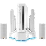 NEW INTEC G5614 NINTENDO WIITM DUAL CHARGE STATION & TURBO COOLER (WHITE) ( ....