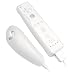 Bargaincell- Permium Protective Clear White/Clear 2 Tone Silicon/silicone Skin Cover Case for Nintendo Wii Remote Controller & Nunchuk