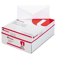 UNIVERSAL OFFICE PRODUCTS Business Envelope, V-Flap, #10, White, 500/box