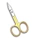 SoloC Half Gold Arrow Point Curved Tip Toe Nail Scissors