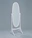 Cheval Mirror in White Finish