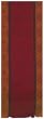 Hand Woven Elegant Jacquard 100% Cotton Orange and Red Table Runners 12x72 Inches Set of Two